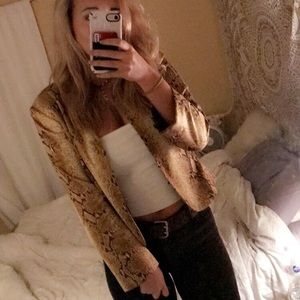 Snake skin blazer
